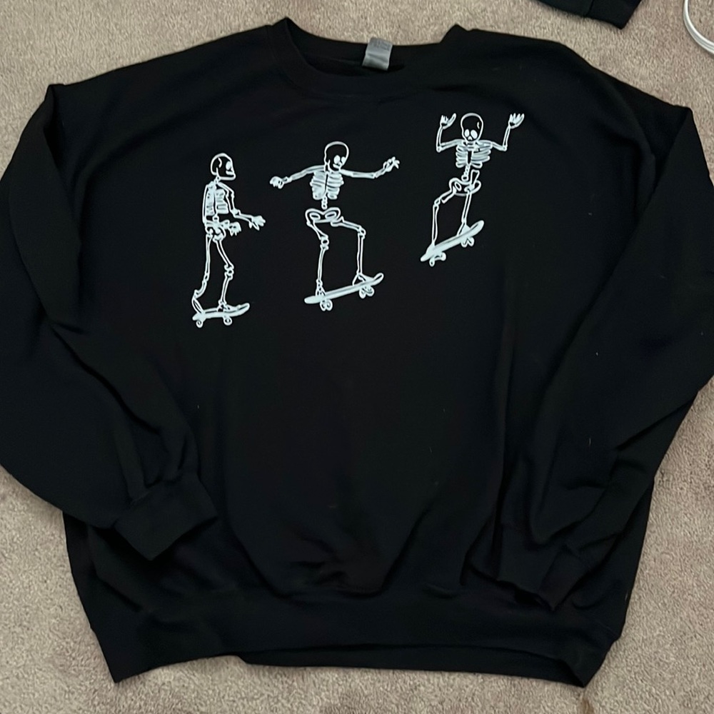 Skateboarding Skeletons Crewneck Sweatshirt